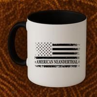 American Neanderthal USA American Flag Coffee Mug thumb 2