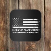 American Neanderthal USA American Flag Coaster thumb 0