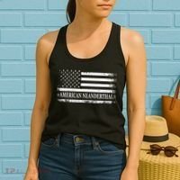 American Neanderthal USA American Flag Women's Tank Top thumb 2
