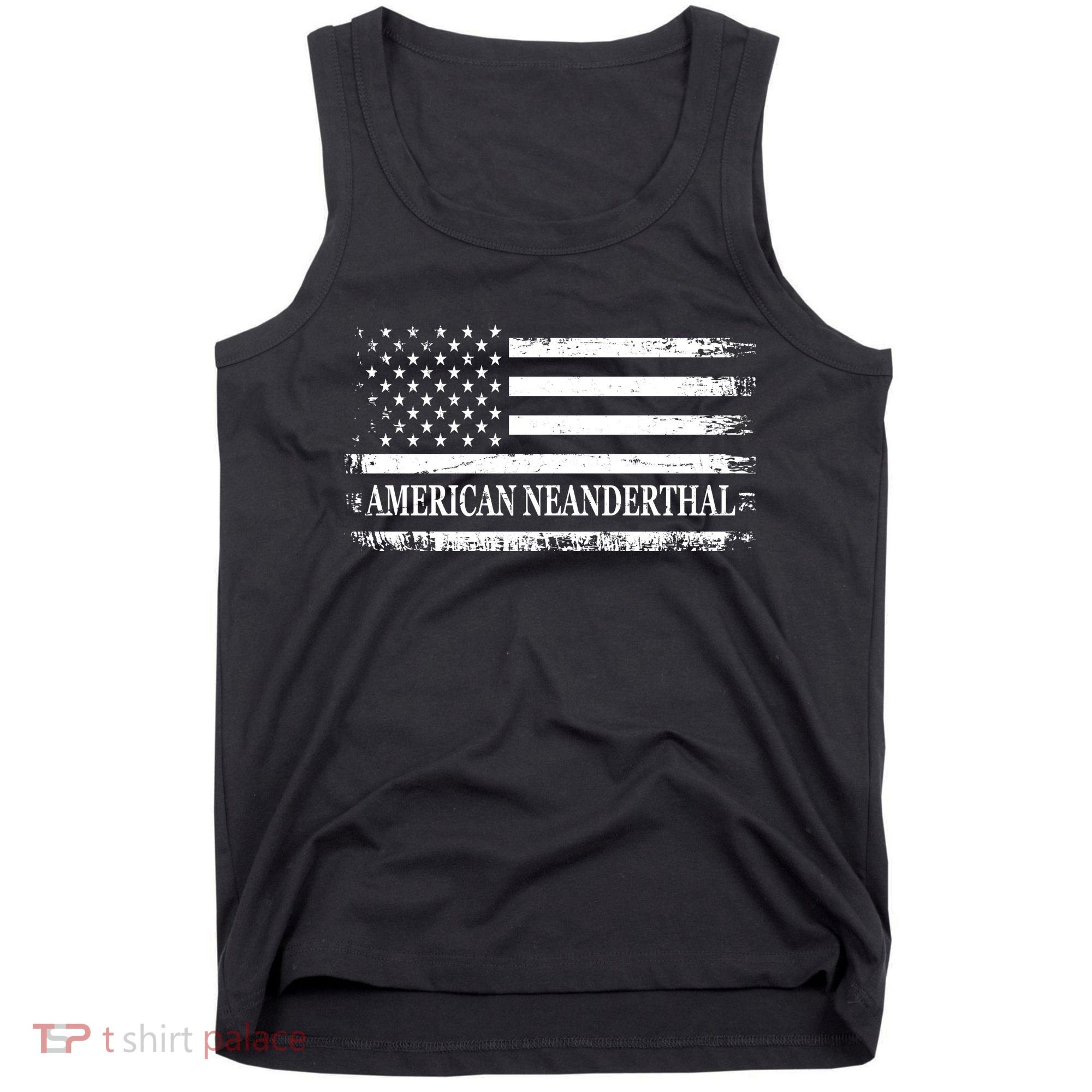 American Neanderthal USA American Flag Tank Top