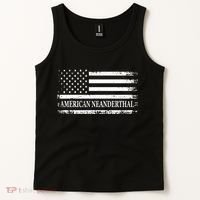 American Neanderthal USA American Flag Tank Top thumb 2