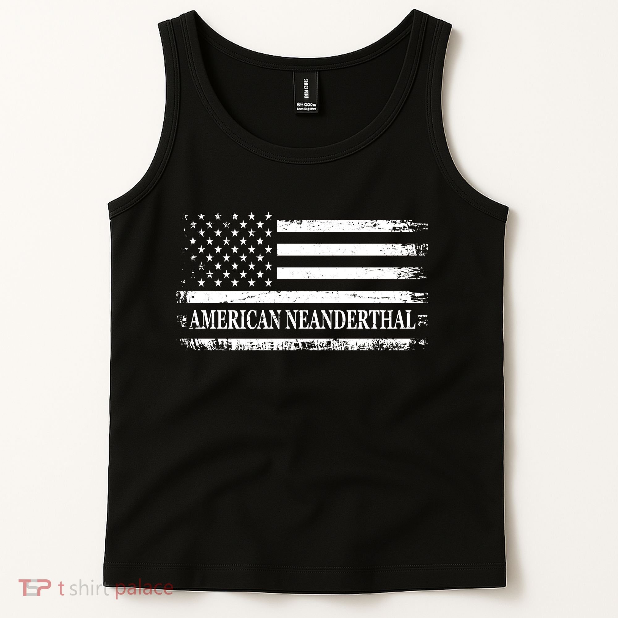 American Neanderthal USA American Flag Tank Top