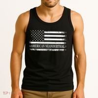 American Neanderthal USA American Flag Tank Top thumb 3