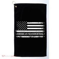 American Neanderthal USA American Flag Golf Towel thumb 0