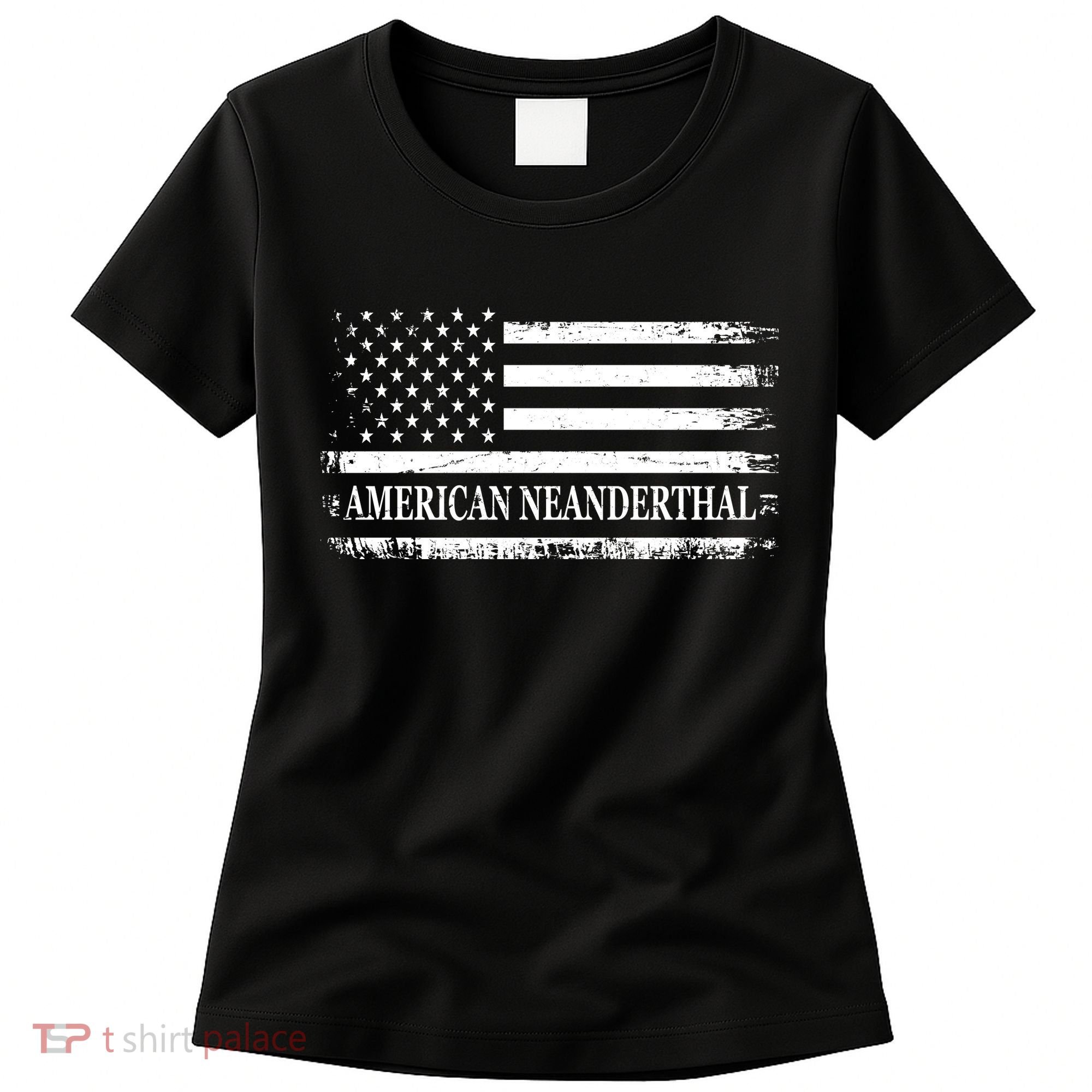 American Neanderthal USA American Flag Women's T-Shirt