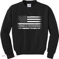 American Neanderthal USA American Flag Kids Sweatshirt thumb 0
