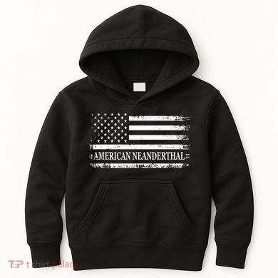 American Neanderthal USA American Flag Kids Hoodie