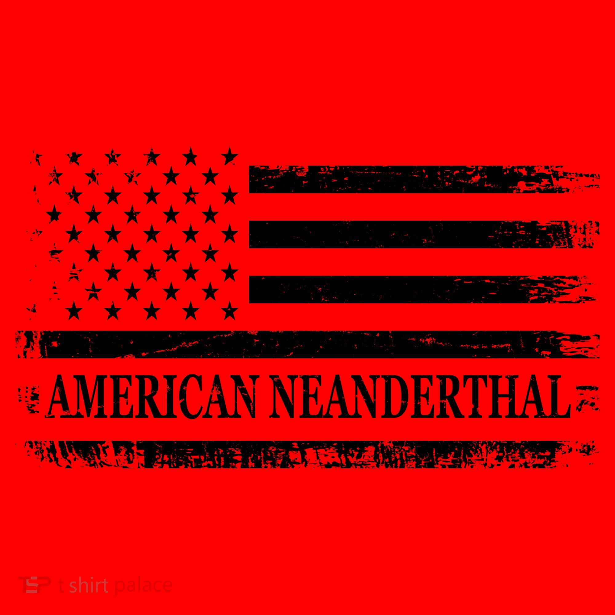 American Neanderthal USA American Flag Santa Hat