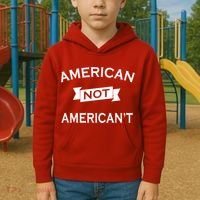 American Not American't Kids Hoodie thumb 2