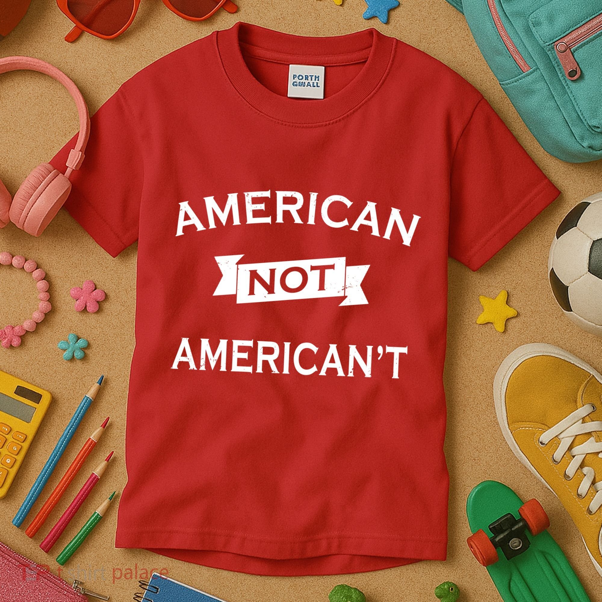 American Not American't Kids T-Shirt
