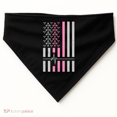 American Nurse USA Flag USA-Made Doggie Bandana