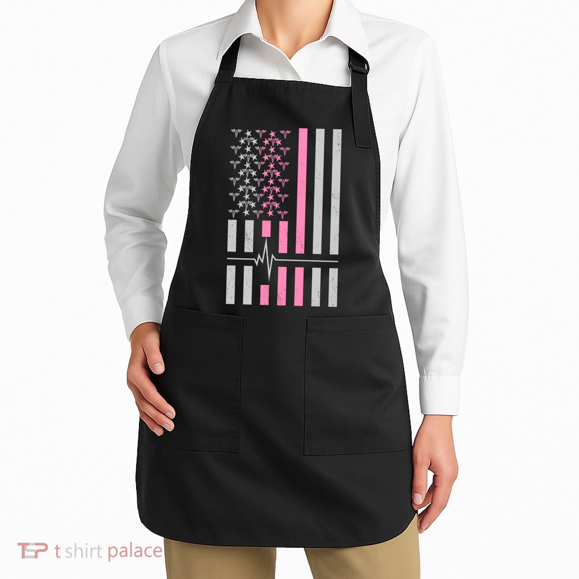 American Nurse USA Flag Apron