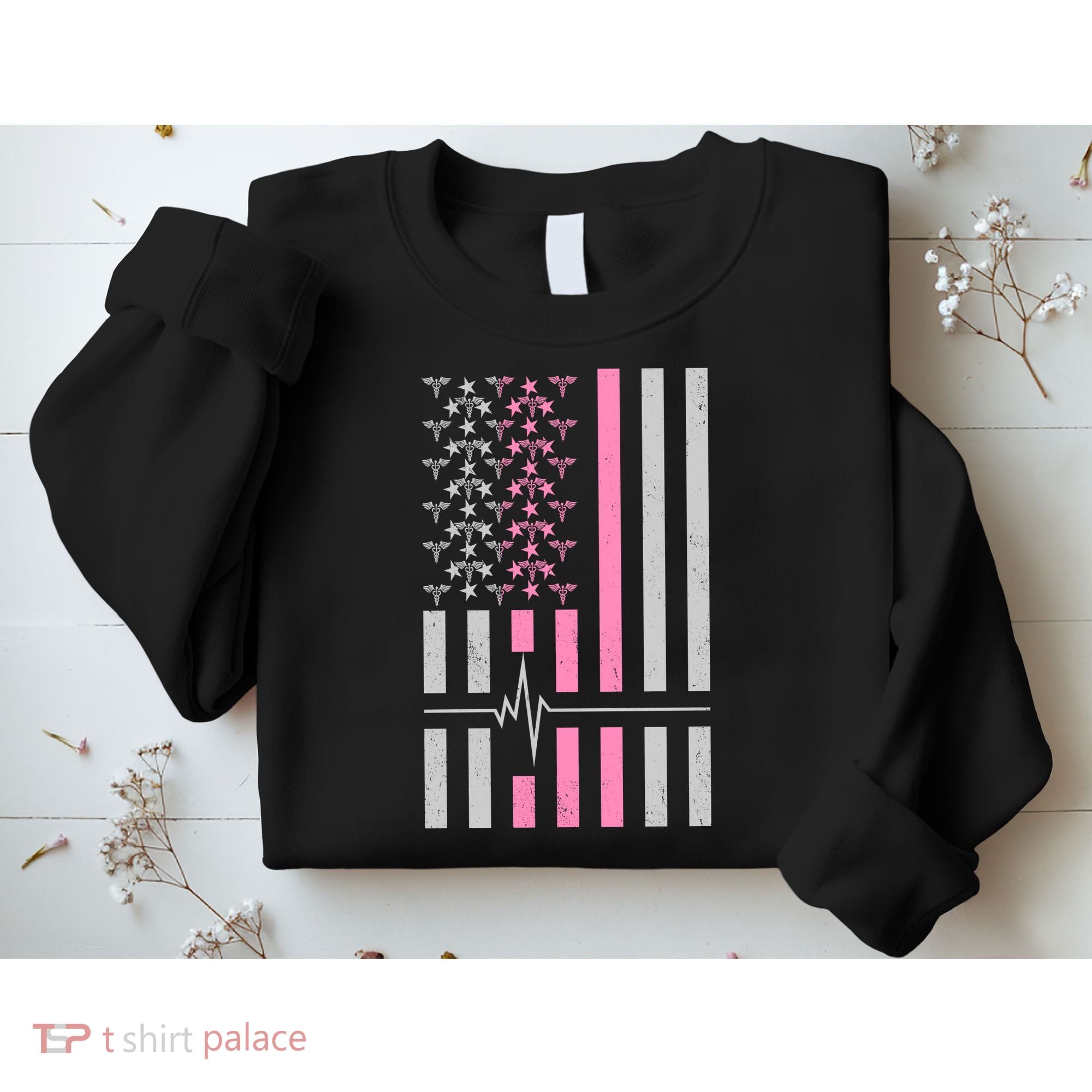 American Nurse USA Flag Sweatshirt