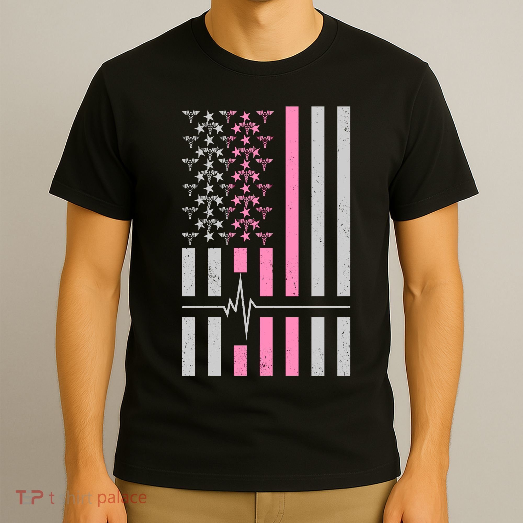 American Nurse USA Flag T-Shirt