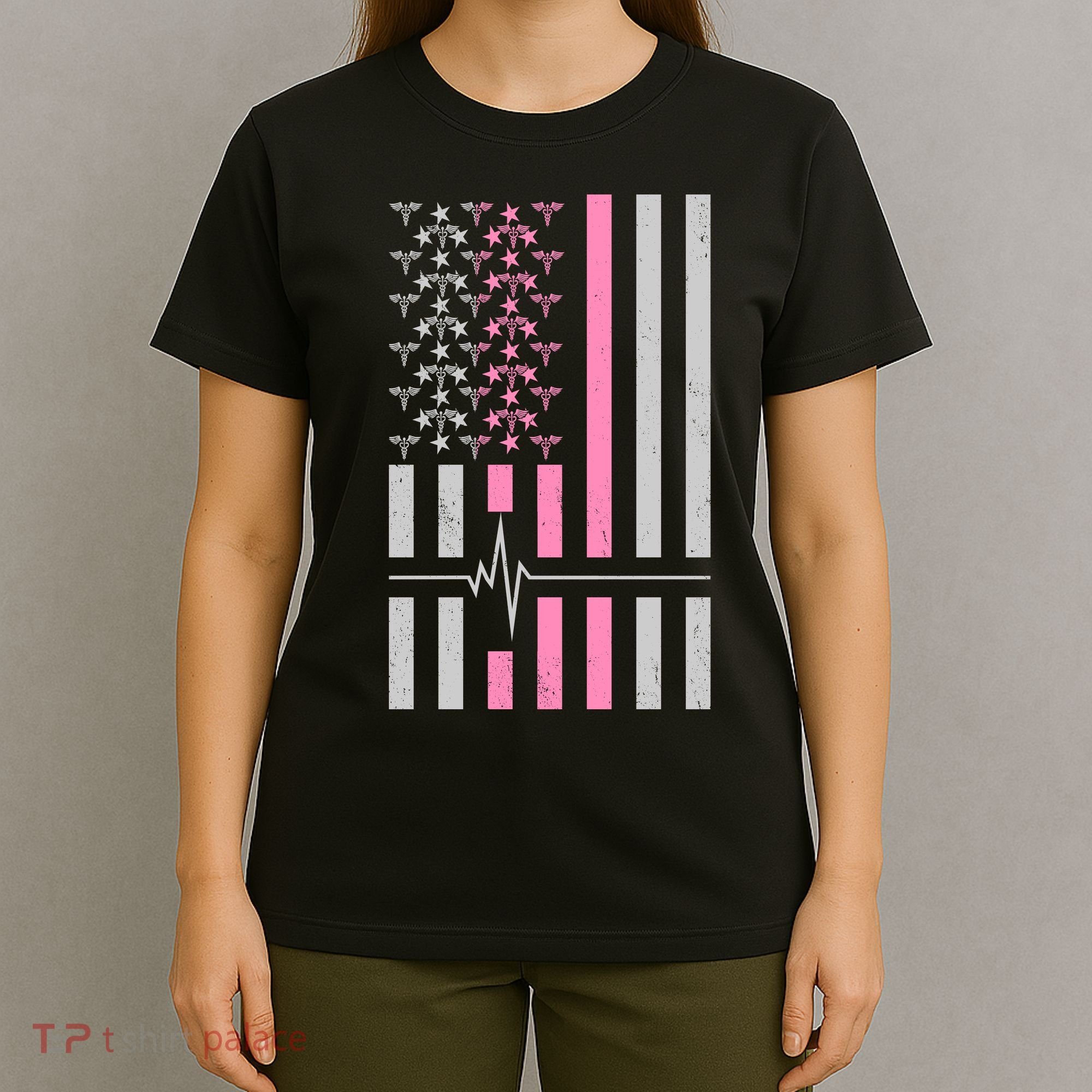 American Nurse USA Flag T-Shirt