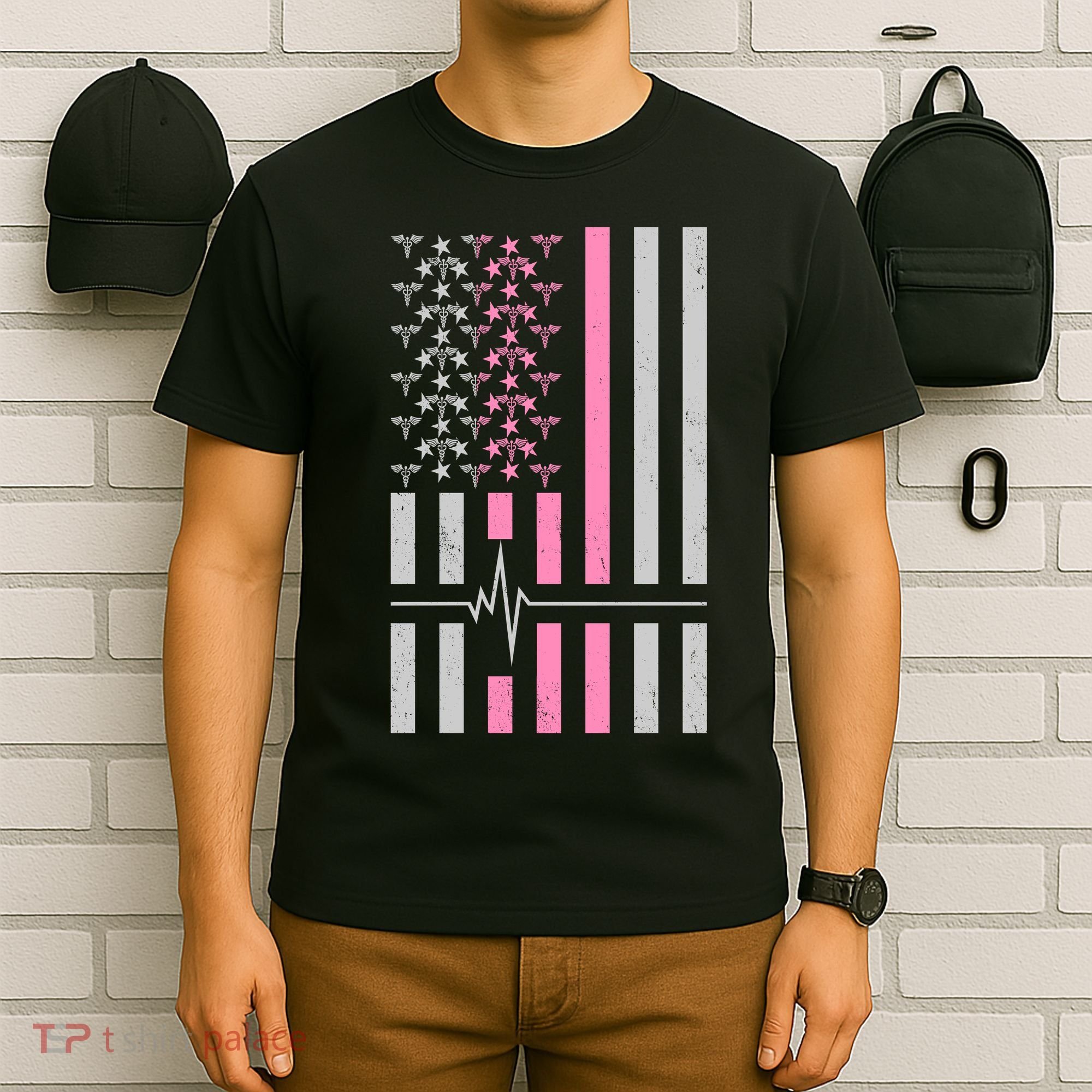 American Nurse USA Flag T-Shirt