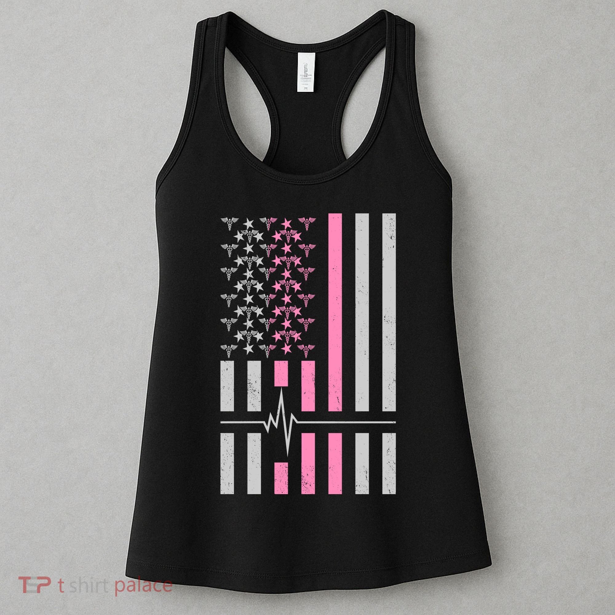 American Nurse USA Flag Women's Tank Top