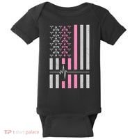 American Nurse USA Flag Baby Bodysuit thumb 0