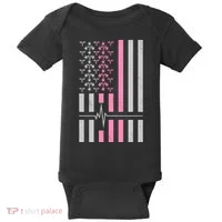 American Nurse USA Flag Baby Bodysuit thumb 0