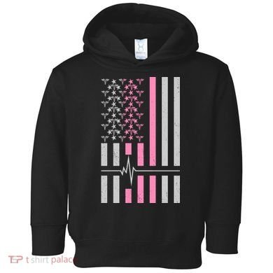 American Nurse USA Flag Toddler Hoodie