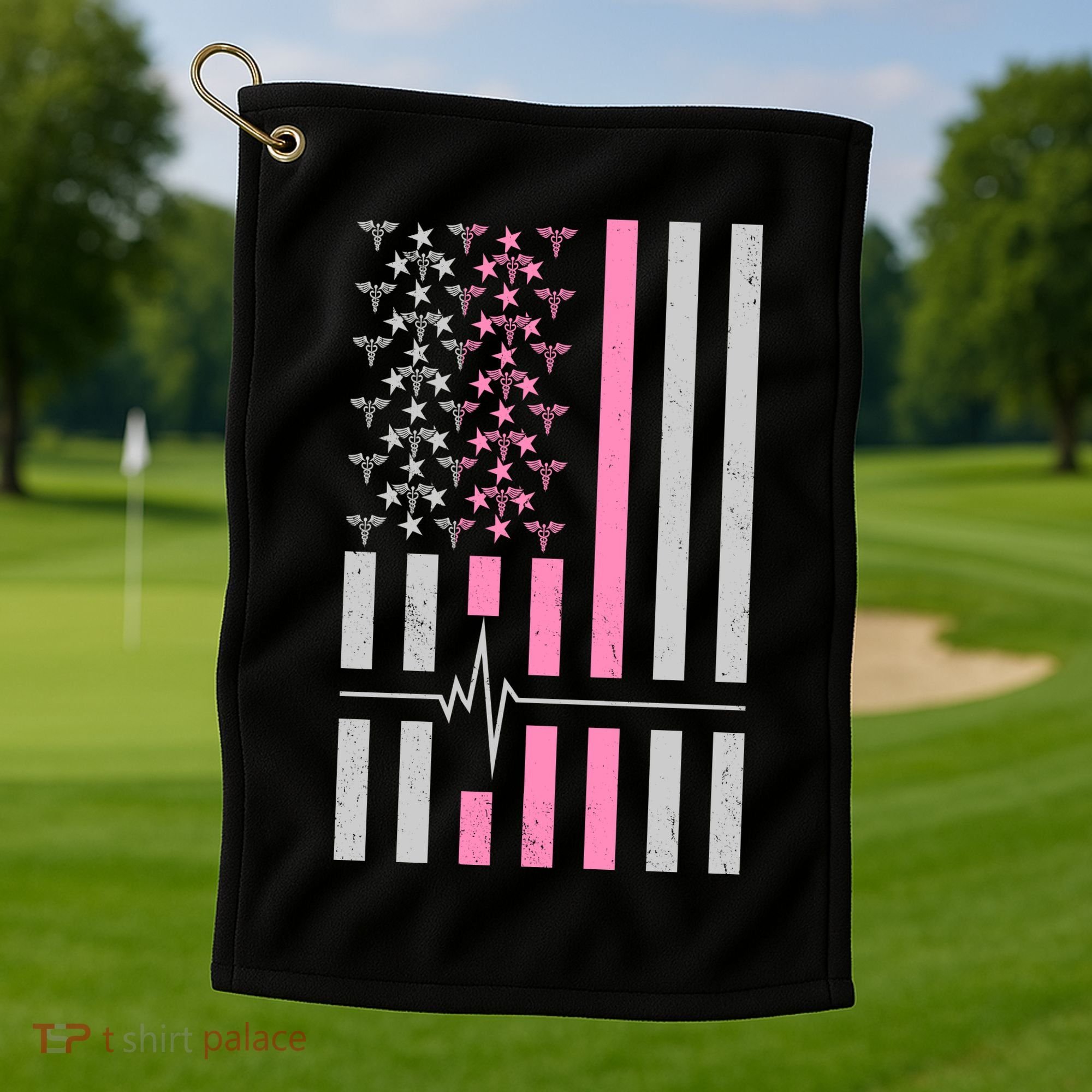 American Nurse USA Flag Golf Towel