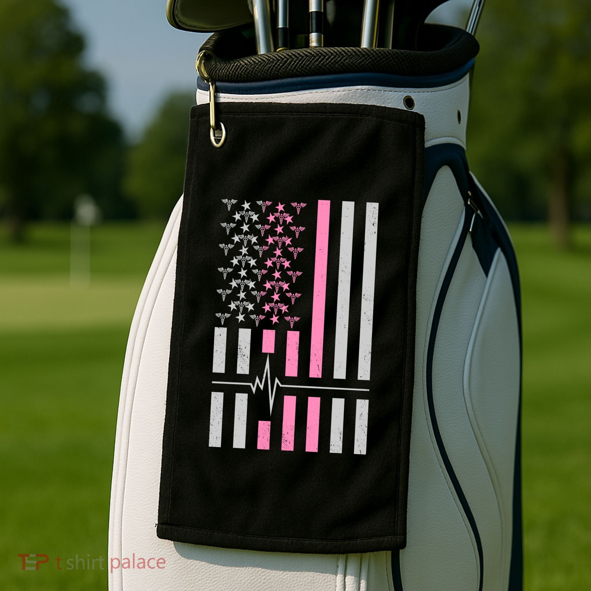American Nurse USA Flag Golf Towel