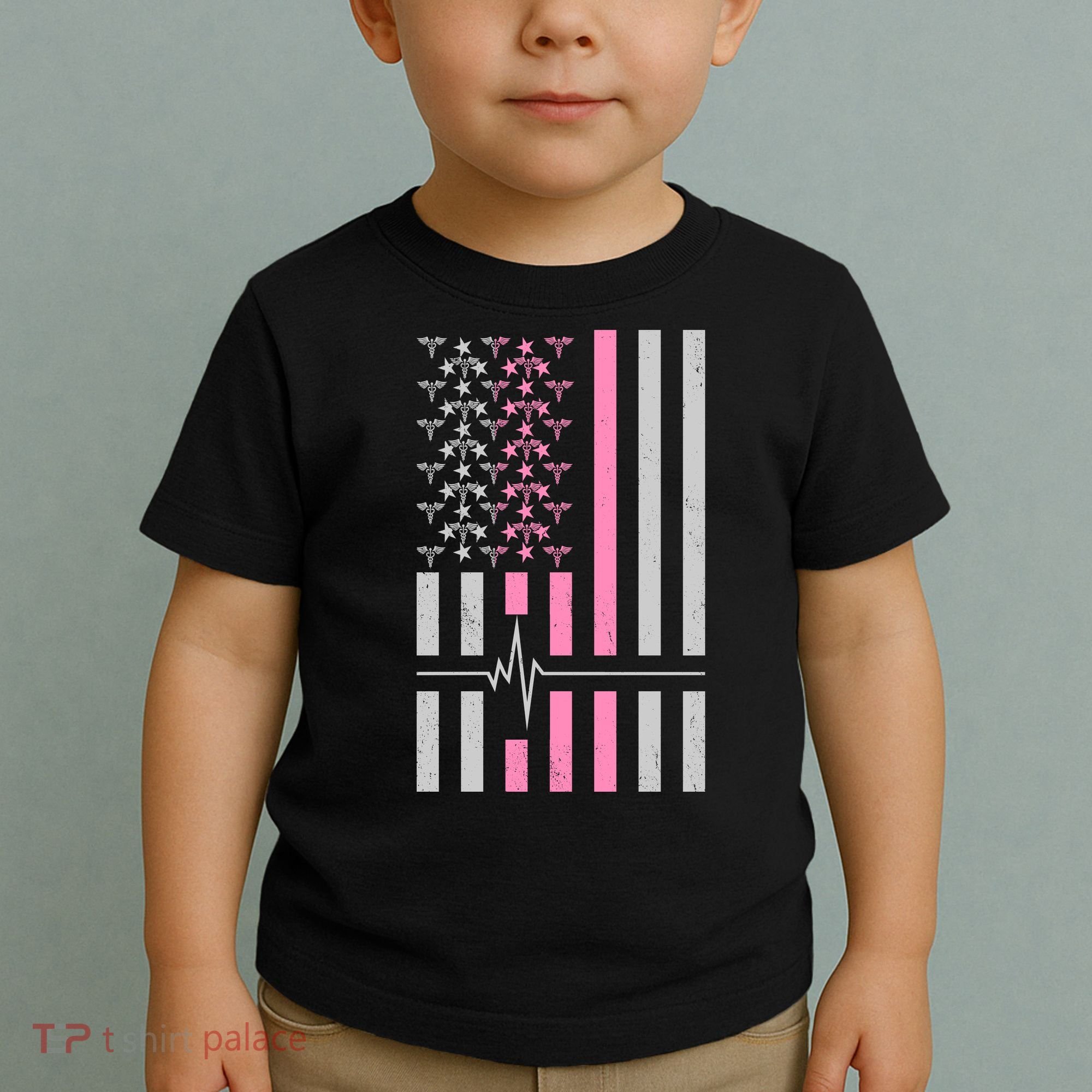 American Nurse USA Flag Toddler T-Shirt