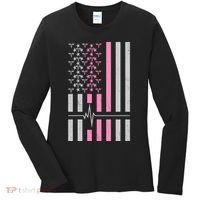 American Nurse USA Flag Women's Long Sleeve Shirt thumb 0