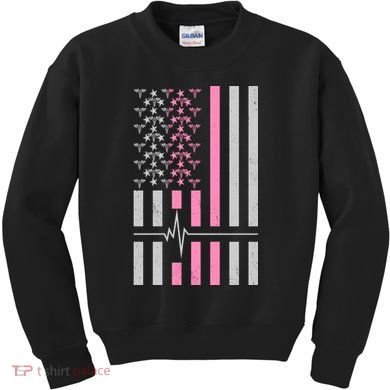 American Nurse USA Flag Kids Sweatshirt