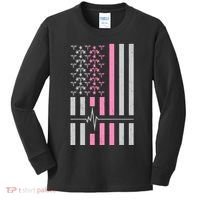 American Nurse USA Flag Kids Long Sleeve Shirt thumb 0