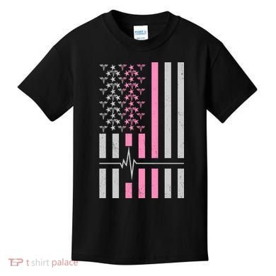 American Nurse USA Flag Kids T-Shirt
