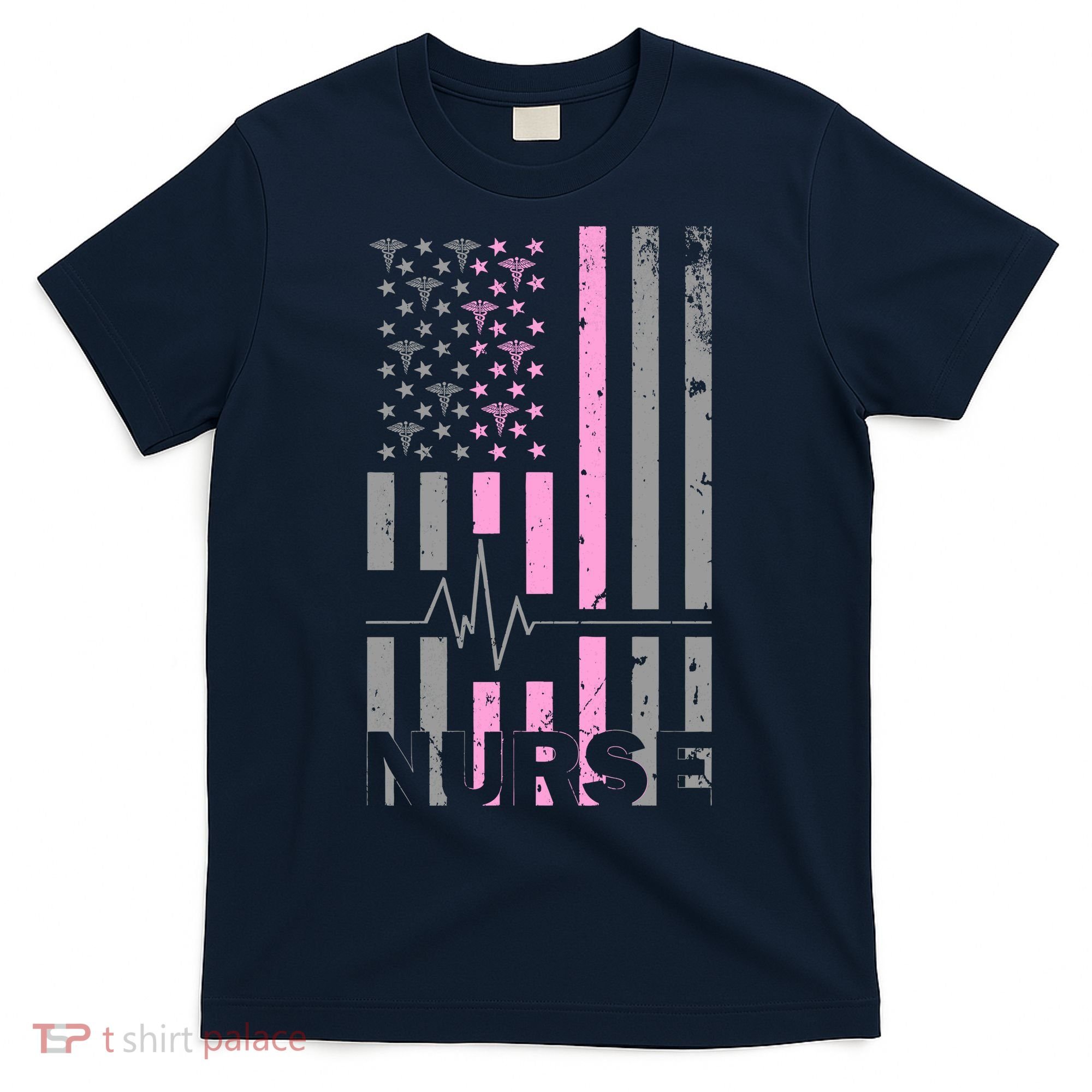 American Nurse Vintage USA Flag T-Shirt