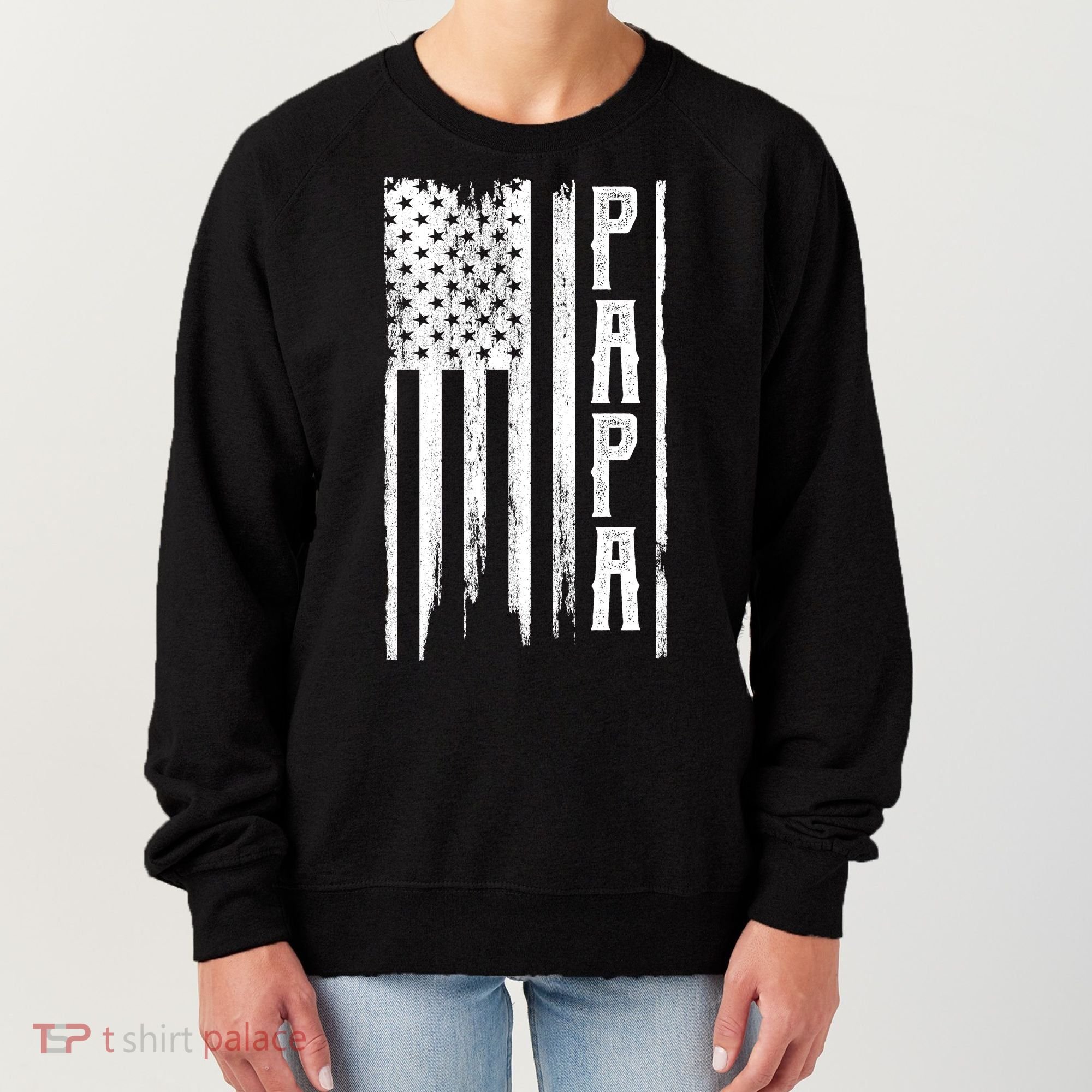 American Papa Flag Women's Sweatshirt