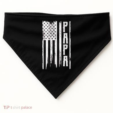 American Papa Flag USA-Made Doggie Bandana