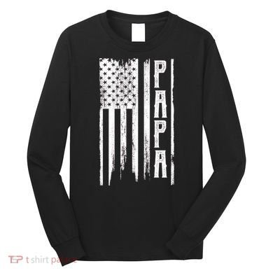 American Papa Flag Long Sleeve Shirt