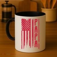 American Papa Flag Coffee Mug thumb 4
