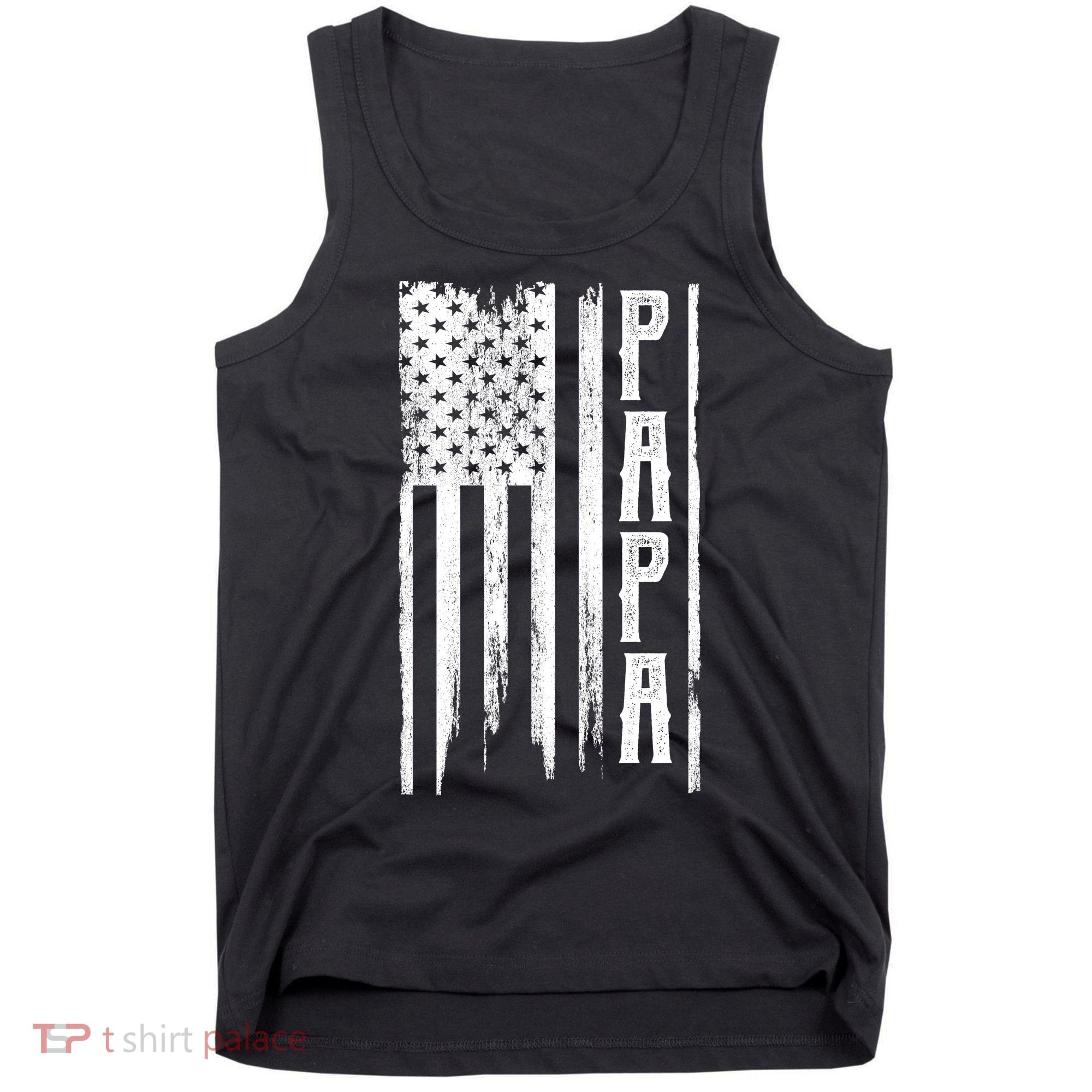 American Papa Flag Tank Top