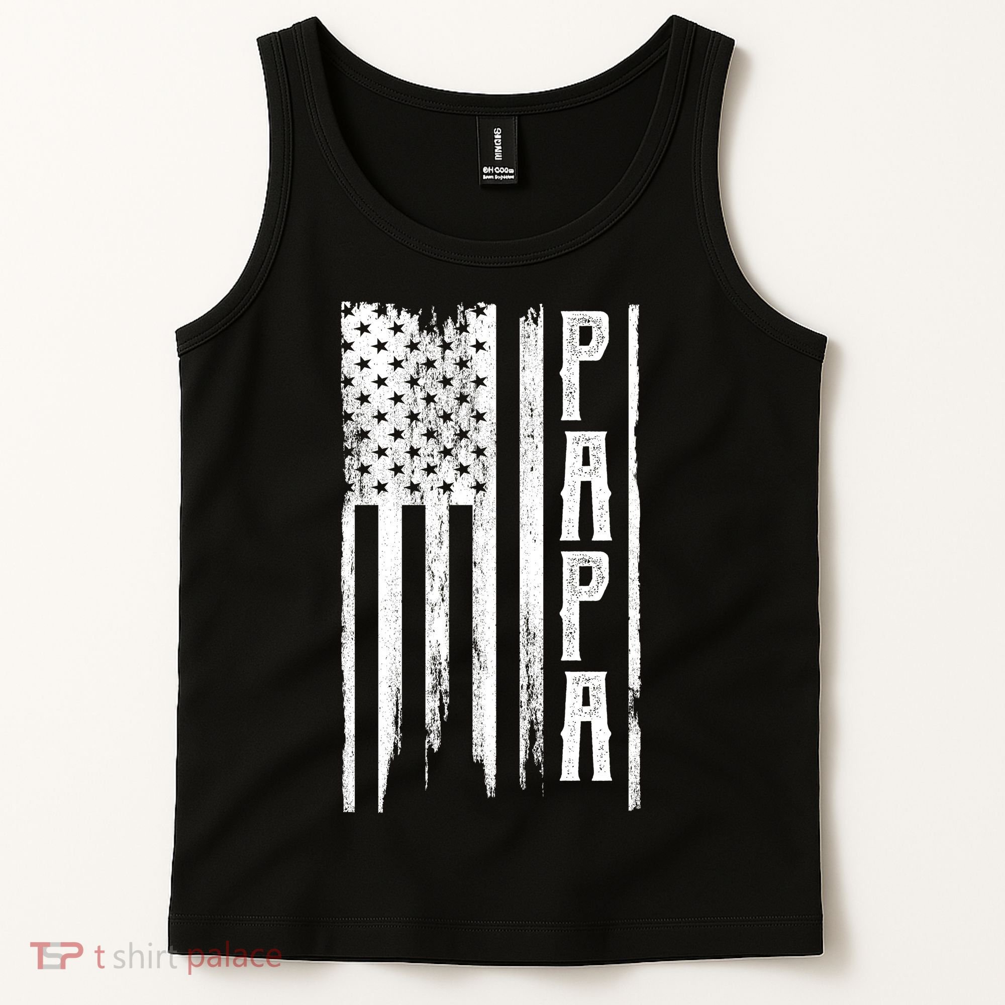 American Papa Flag Tank Top