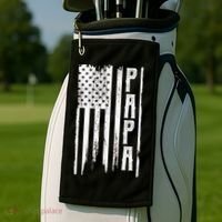 American Papa Flag Golf Towel thumb 2