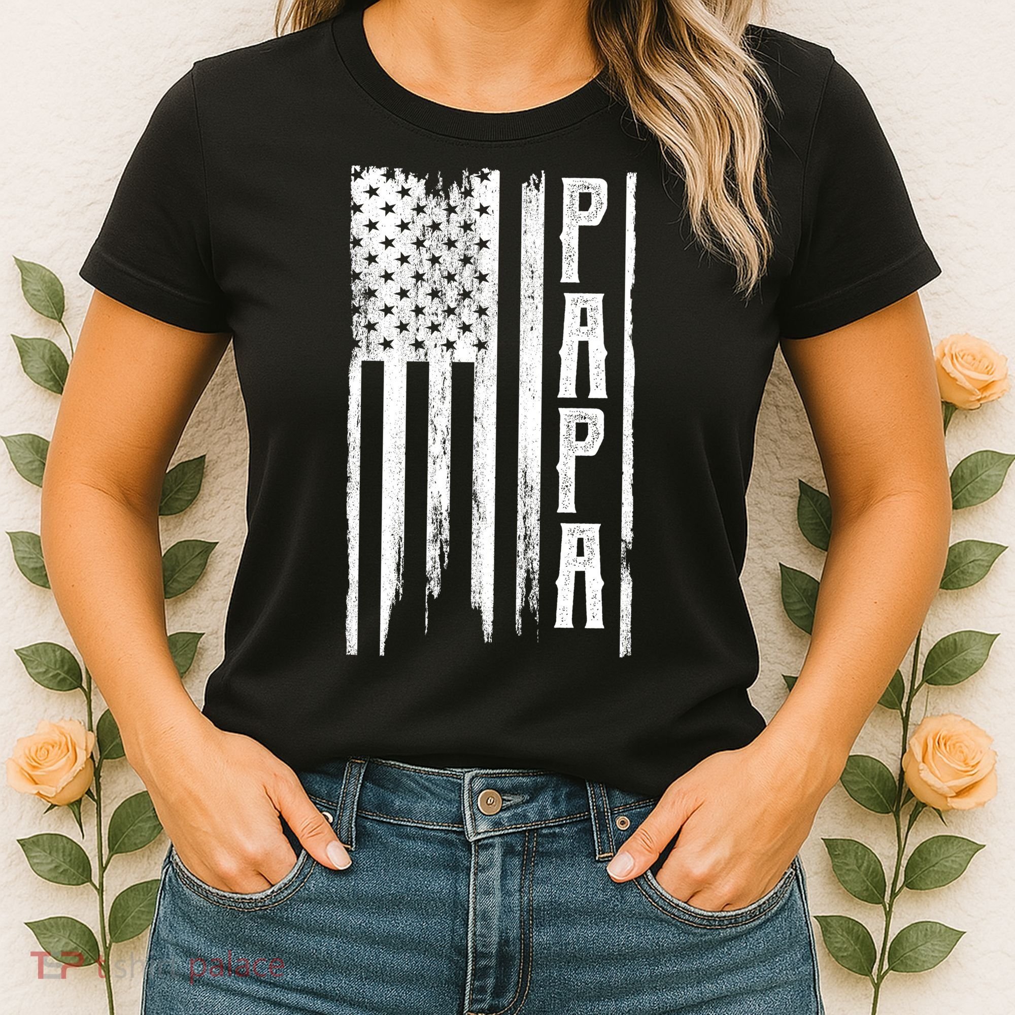 American Papa Flag Women's T-Shirt