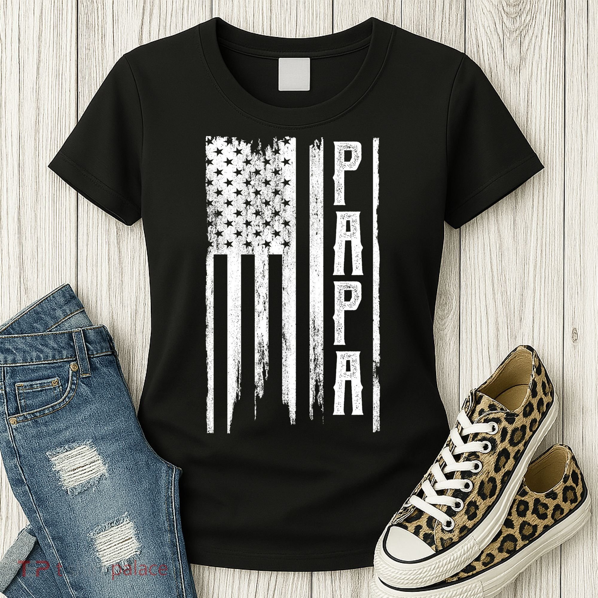 American Papa Flag Women's T-Shirt
