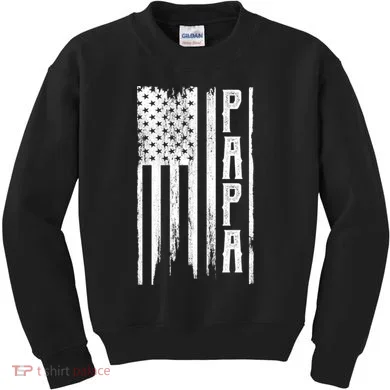 American Papa Flag Kids Sweatshirt