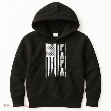 American Papa Flag Kids Hoodie