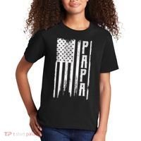 American Papa Flag Kids T-Shirt thumb 2