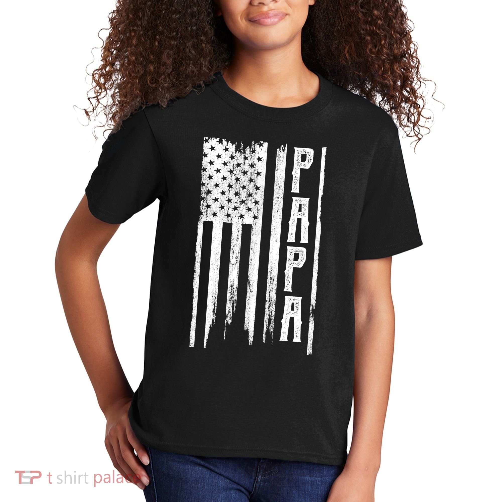 American Papa Flag Kids T-Shirt