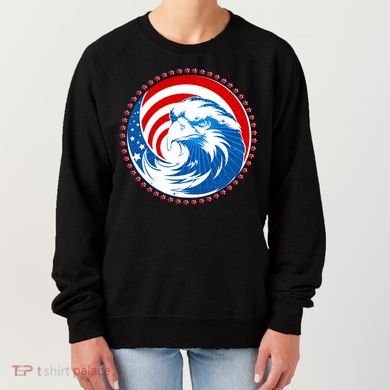 American Patriot Eagle Emblem Women's Sweatshirt