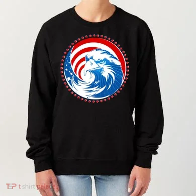 American Patriot Eagle Emblem Women's Sweatshirt