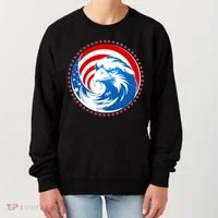 American Patriot Eagle Emblem Women's Sweatshirt thumb 0