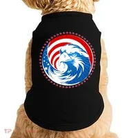 American Patriot Eagle Emblem Doggie Tank thumb 0