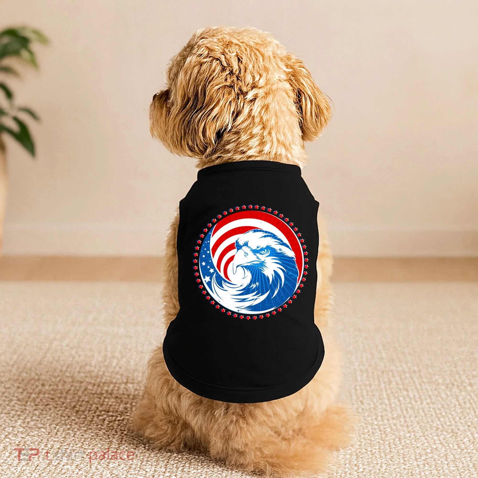 American Patriot Eagle Emblem Doggie Tank